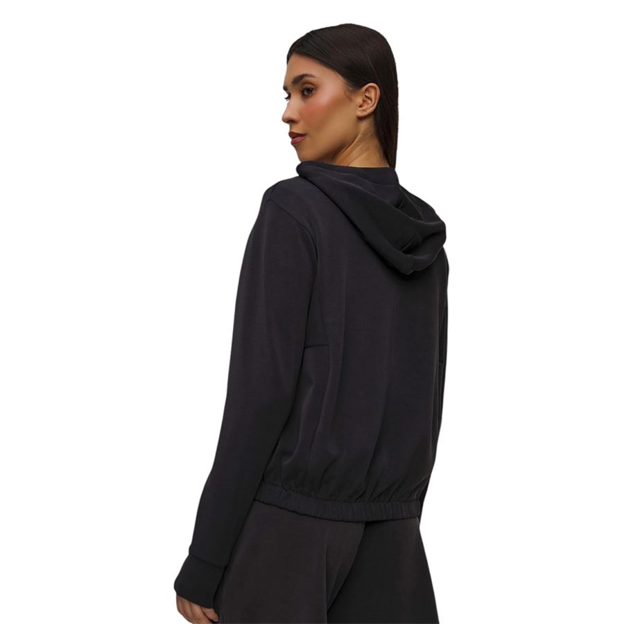 Felpa soft touch con cappuccio e zip da donna Deha | D2200010009